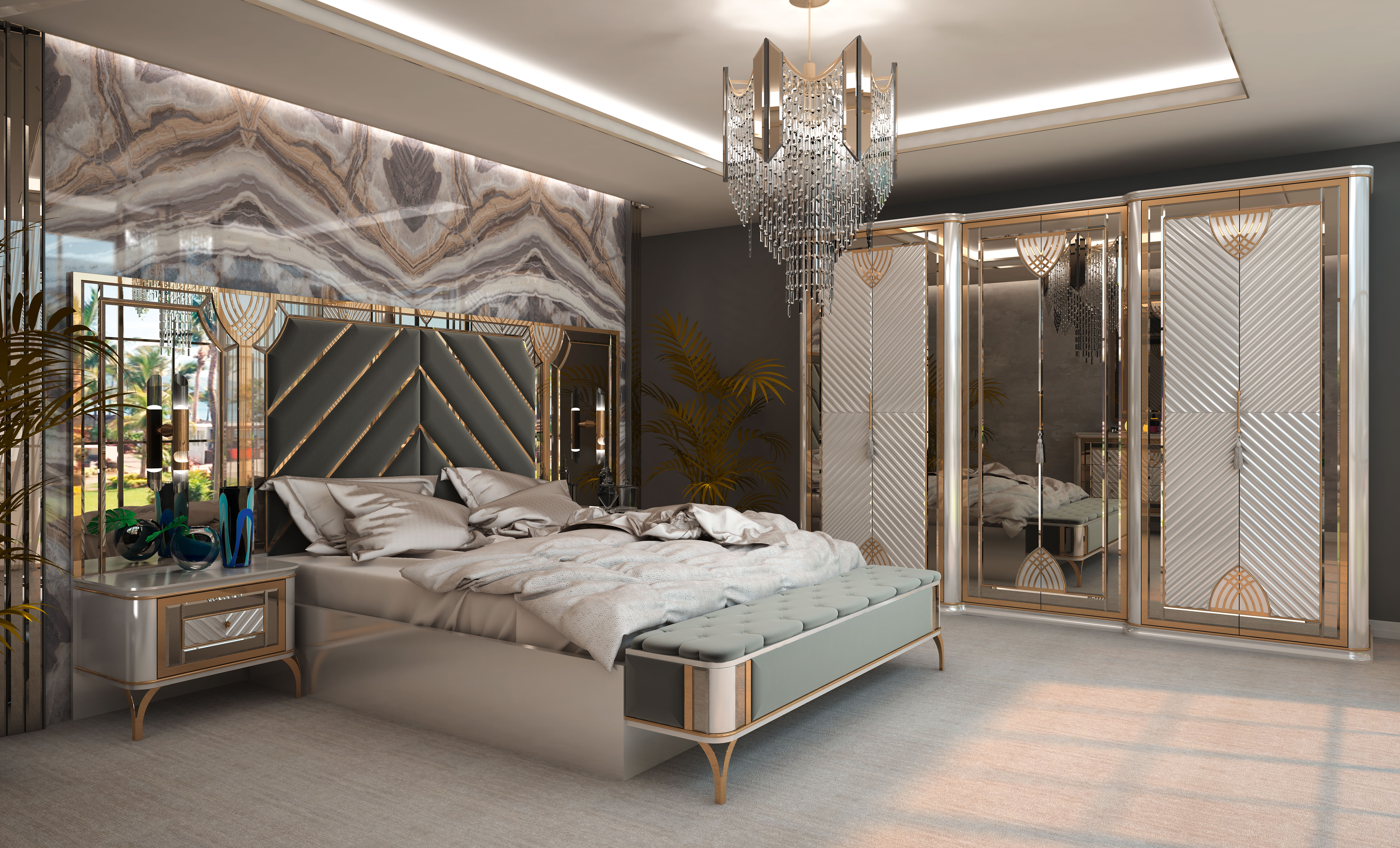 Lotus yatak odası takımı